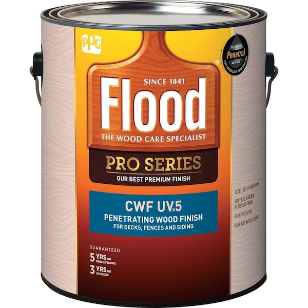 Flood CWF - UV5 Pro Series Wood Finish Exterior Stain, Cedar, 1 Gal. FLD566-01 - main